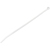 StarTech.com 25 cm Kabelbinder - 4 mm breit, 68 mm Bündeldurchmesser, 22 kg Zugfestigkeit, selbstsichernde Nylon-Kabelbinder mit gebogener Spitze, 94V-2/UL geprüft, weiß,