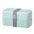 Hama Xavax | 2 Fiambreras apilables de 500ml (Cierre de click, Cinta elástica, Apta para el lavavajillas y el microondas, Envase ecológicos), Color Azul Pastel