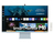 Samsung LS32BM80BUUXXU computer monitor 81.3 cm (32") 3840 x 2160 pixels 4K Ultra HD Blue, White