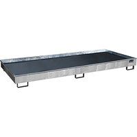 Cuve de rétention pour rayonnage avec insert en polyéthylène