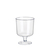 10 Stiel-Gläser für Rotwein, PS 0,2 l Ø 7,2 cm · 10 cm glasklar einteilig von