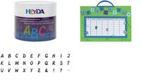 HEYDA Kit de tampons à motifs "alphabet", boîte transparente (57300357)