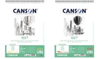 CANSON Album spiralé papier dessin 1557, A5, 180 g/m2 (5299179)