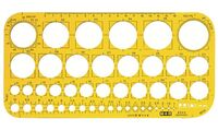 M+R Trace-cercles 1-36 mm, jaune transparent (6220033)