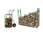 Holzablage, Holzstapel Regal, Breite variabel mit Sackkarre bis max. 250 kg