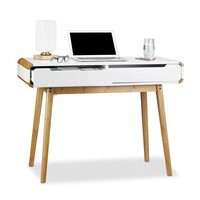 Schreibtisch in Weiß - (B)100 x (H)73 x (T)45 cm 10020982_0