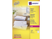 adresetiket Avery QuickPeel 99,1x38,1 wit 100 vel 14 etiketten per vel
