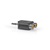 Nedis CAGB22940BK 3,5mm sztereo jack dugó - 2x RCA aljzat