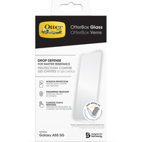 OtterBox Glass Samsung Galaxy A55 5G - Transparent - Displayschutzglas/Displayschutzfolie/Panzerglas - gehärtetes Glas, x2 Schutz vor Brüchen, Kratzern und Stürzen