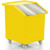 90 Litre Mobile Ingredients Trolley - Stainless Steel (R205C) - Yellow