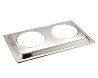 Bain-Marie Lochdeckel ca. 54 x 33,5cm , Edelstahl