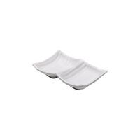 Steelite Tray zweigeteilt 136 x 85 mm weiß