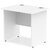 Impulse 800 x 600mm Straight Desk White Top Panel End Leg MI002896