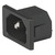 Stecker C18, 2-polig, Snap-in, Steckanschluss 4,8 x 0,8, schwarz, 6162.0120