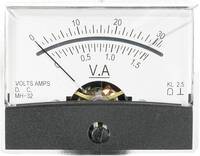 Beépíthető analóg lengőtekercses műszer 30V/DC 1,5A/DC Voltcraft AM-60x46