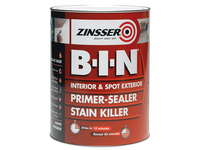 B.I.N® Primer, Sealer & Stain Killer Paint White 5 litre