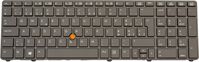 Keyboard (SWISS) 701977-BG1, Keyboard, HP, EliteBook 8770w Tastiere (integrate)