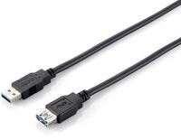 USB A - A Male/Female 2m USB 3.0 Type A Extension USB 3.0 Type A Extension Cable Male to Female, 2m, 2 m, USB A, USB A, USB 3.2 Gen 1