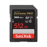 Extreme PRO 512 GB SDXC , UHS-II Class 10 ,