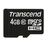4GB MICRO SDHC10(NOBOX+ADAPTER TS4GUSDC10, 4 GB, MicroSDHC, Egyéb