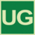 Etagenkennzeichnung - UG, Grün, 15 x 15 cm, Folie, Selbstklebend, Xtra-Glo