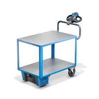 Assembly trolley with electric drive