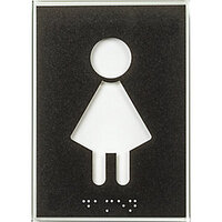 Türschild Piktogramm WC, Braille