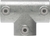 Rohrverbinder | T-Stück lang | 104D48 | 48,3 mm | 1 1/2" | Temperguss u. Elektrogalvanisiert