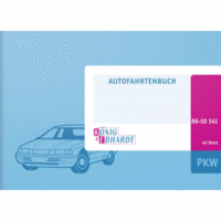Formularbuch Fahrtenbuch A6 quer PKW VE=40 Blatt