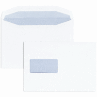 Briefumschläge C5 90g/qm gummiert Sonderfenster VE=500 Stück weiß