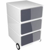 Rollcontainer HxBxT 64,2x39x43,6cm 3 Schübe anthrazit