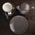 Olympia Kiln Smoke Round Coupe Porcelain Plates Dishwasher Safe 178mm 6 Pack