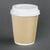 Fiesta Lid in White for Fiesta Disposable Coffee Cups - Pack Quantity - 50