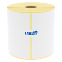Thermodirekt-Etiketten 105 x 74 mm, 1.000 Thermoetiketten Thermo-Eco Papier auf 1 Zoll (25,4 mm) Rolle, Etikettendrucker-Etiketten permanent, Trägerperforation