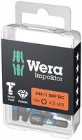 Bit Impaktor 1/4" DIN 3126 C6,3 Innensechskant 4x25mm 10er Pack Wera
