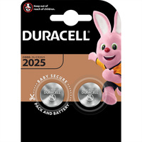 DURACELL knoopcel CR2025-2, verpakking van 2