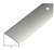 Übergangsprofil, Alu silber elox., LxBxS 900x30x1,6mm