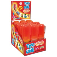 Two to One Strawberry Lemon Lutscher mit Spielzeug, 12 Stück