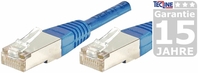 Patchkabel Cat. 6, S/FTP (PiMF), blau, 0,15 m