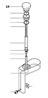 PROXXON 27050-14 Handrad kplt. mit Skala für MICRO Profiliergerät MP400