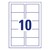 Névjegykártya AVERY C32010-10 mikroperforált él kétoldalas matt fehér él 185gr 100 címke/csomag