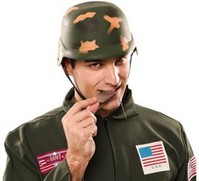 Casco de Militar con camuflaje Universal Adulto