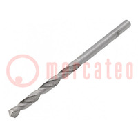 Drill bit; for metal; Ø: 3mm; Features: hardened