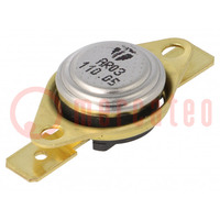 Sensor: Thermostat; SPST-NC; 110°C; 16A; 250VAC; ±5°C; 250VAC/16A