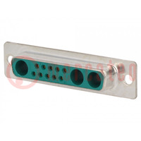 Special D-Sub; PIN: 13(3+10); plug; female; for cable; soldering