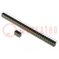 Socket; pin strips; female; PIN: 28; turned contacts; straight