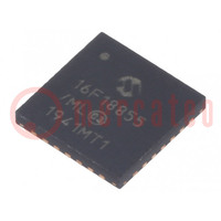 IC: PIC microcontroller; 14kB; 32MHz; 2.3÷5.5VDC; SMD; QFN28; PIC16