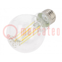 LED lámpa; fehér semleges; E27; 230VAC; 1055lm; P: 7,5W; 4000K
