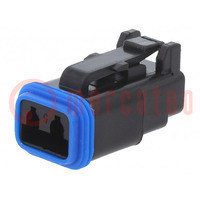 Connector: wire-wire; PX0; female; plug; for cable; PIN: 2; black