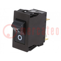 Circuit breaker; Urated: 240VAC; 60VDC; 20A; DPST; Poles: 2; SNAP-IN